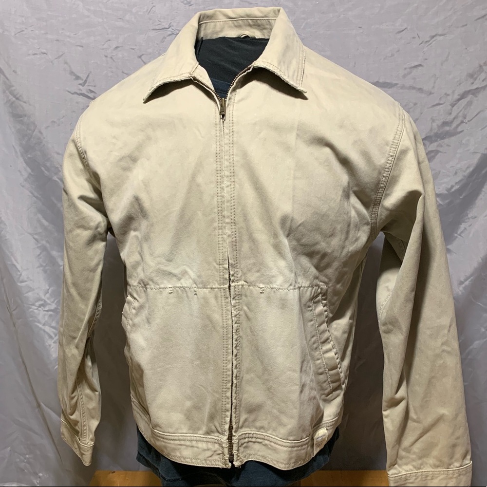 AMERICAN EAGLE OUTFITTERS Tan Khaki Canvas Jacket
